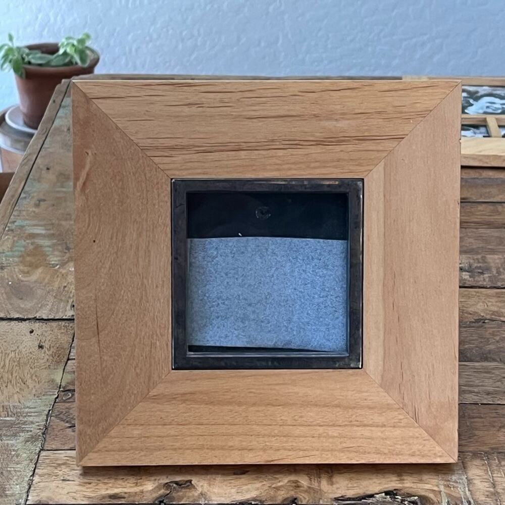 Umbra Metallic Square Picture Frame 3 x 3 in w/ Raised Tile Pattern